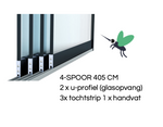 Glazen schuifwand 4-spoor - 405 CM